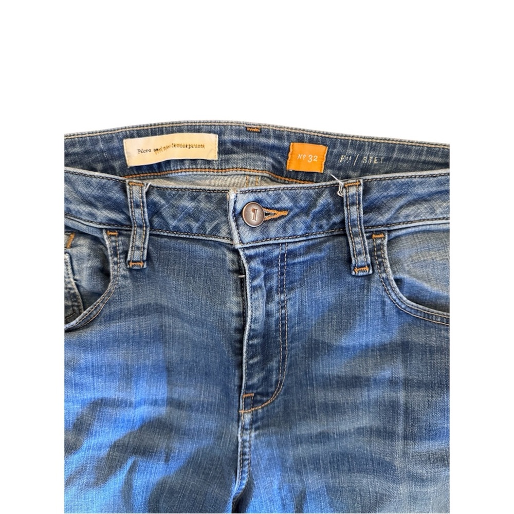 Pilcro and the Letterpress Blue Skinny Jeans